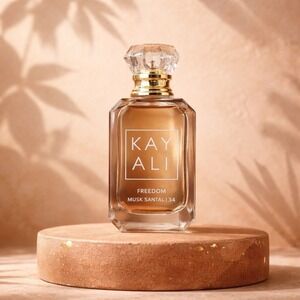 Kayali Freedom Musk Santal 34 Eau De Parfum 5ml Mini Splash Bottle in box